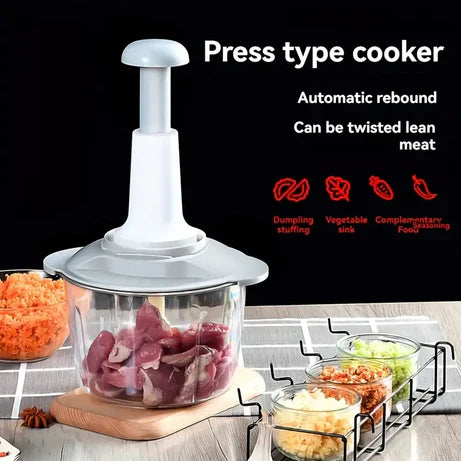 Imported Manual Multifunctional Chopper Mixer Cutter and Grinder 2 Liter